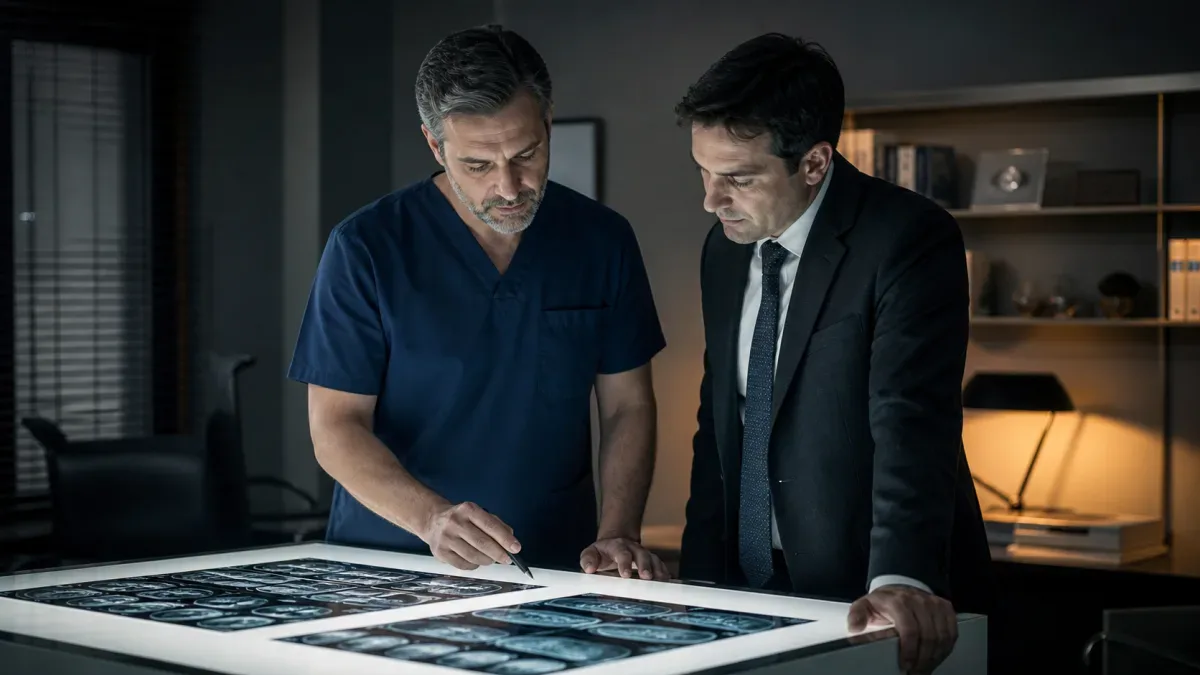 Professional case review illustrating surgical negligence in Turkish medical law